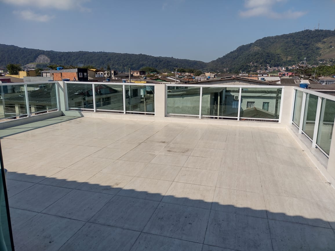 Guarda-corpo de vidro em terraço